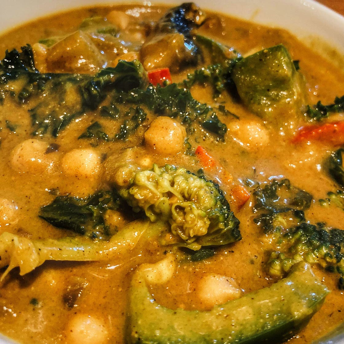 Peanut Butter Chickpea Curry Stew