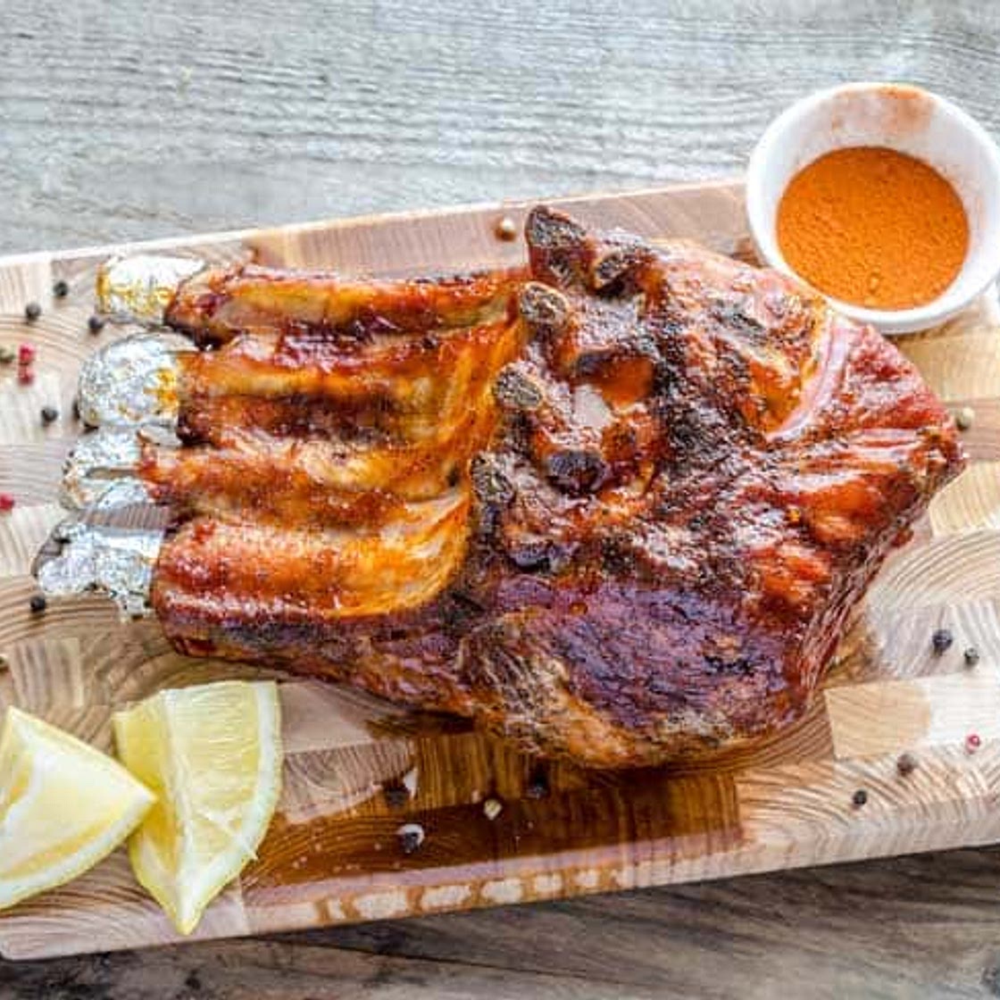 Smoked rack of pork outlet