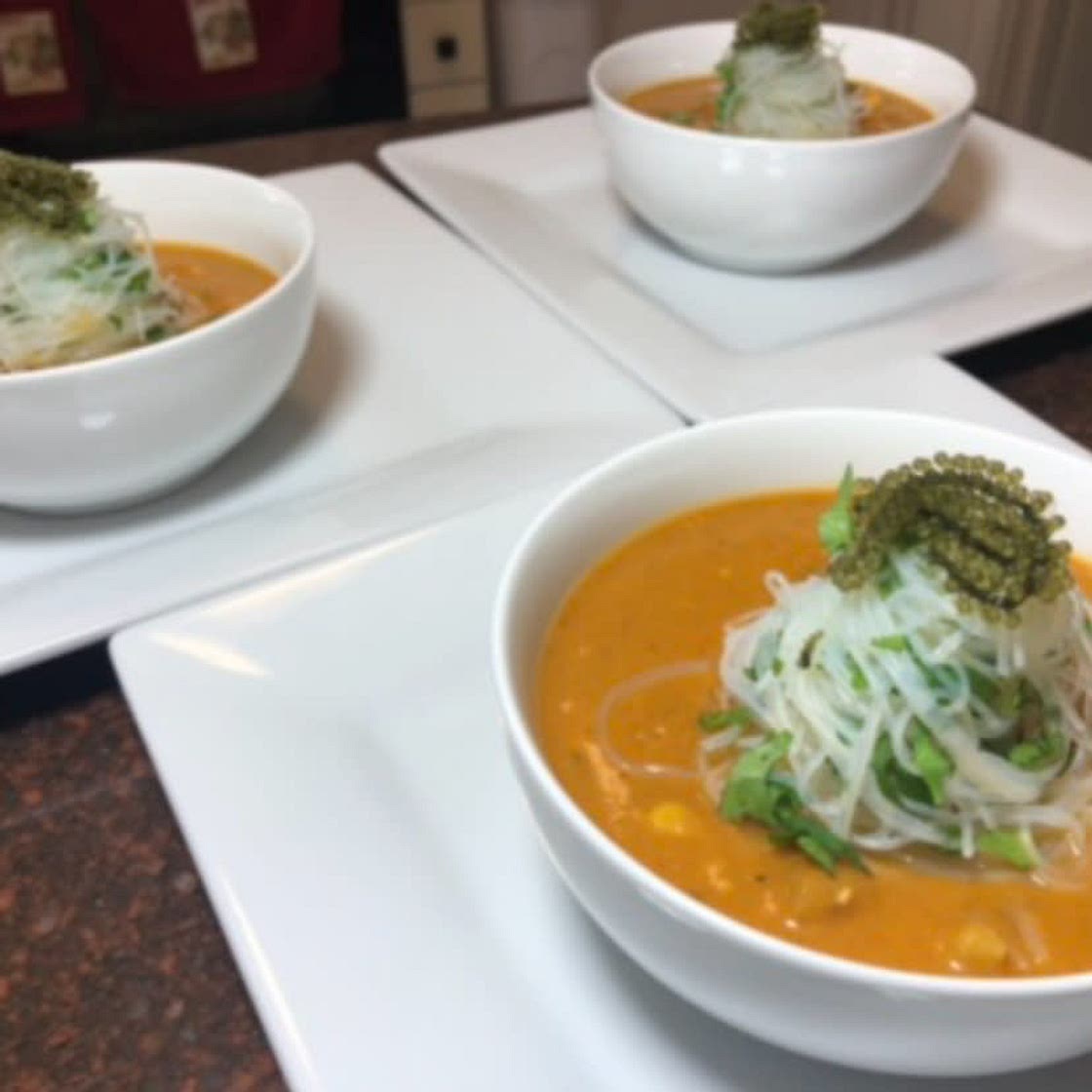 Vegetable Soup with Bean Vermicelli & Lato