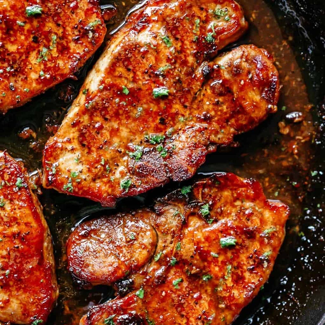 Honey & Garlic Pork Chops