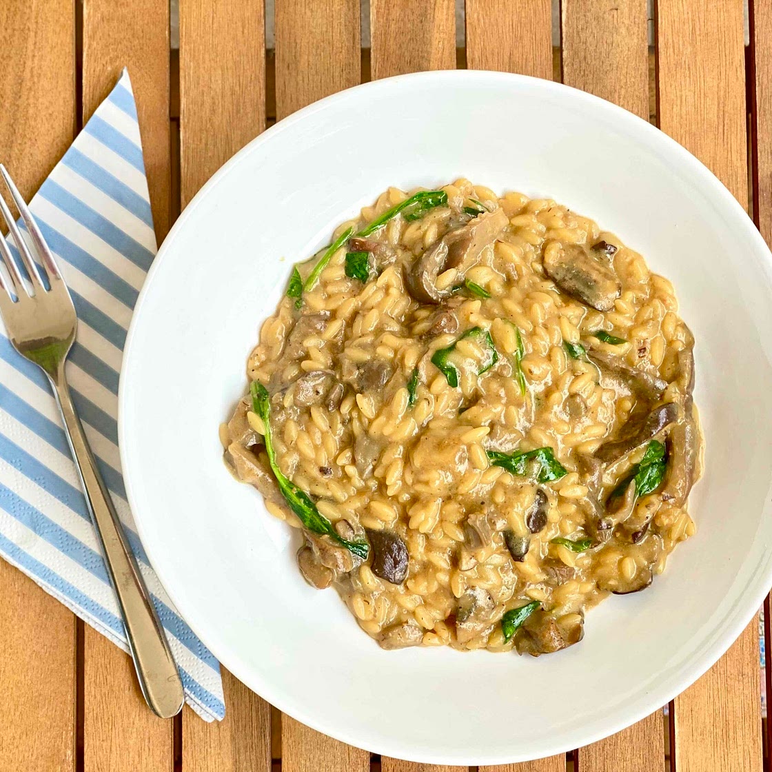 Mushroom Orzo
