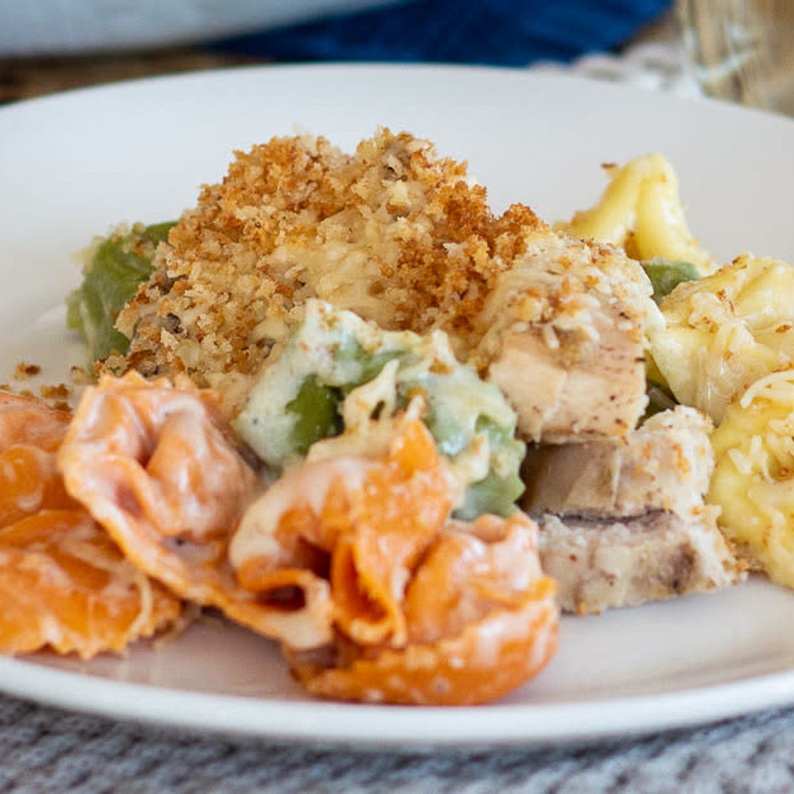 Olive Garden Asiago Tortelloni Alfredo with Grilled Chicken
