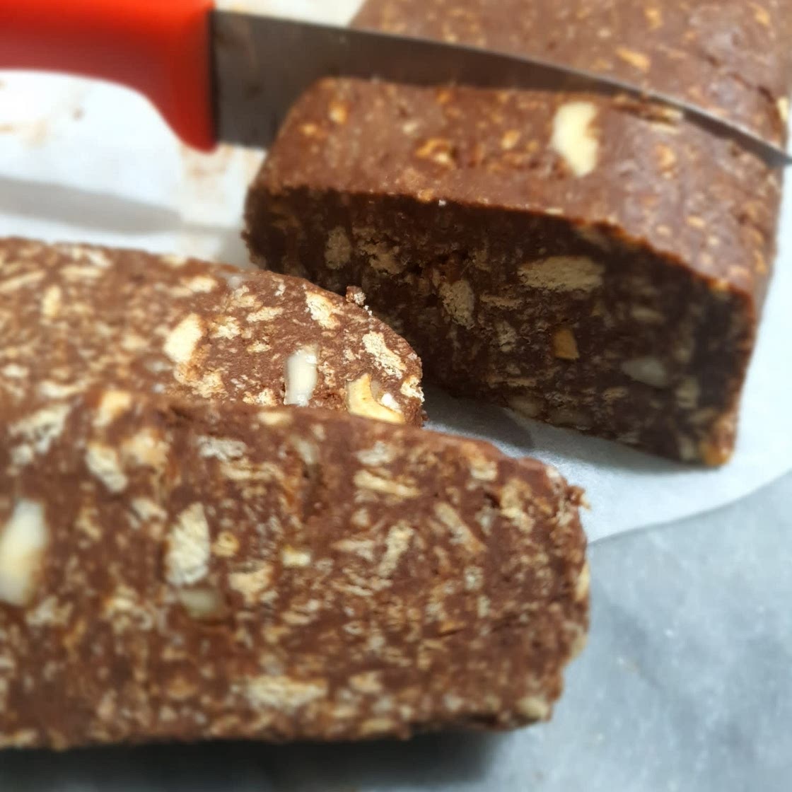 No Bake Chocolate Log