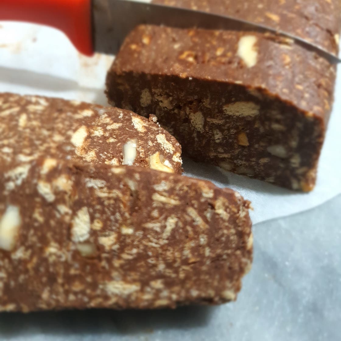 No Bake Chocolate Log