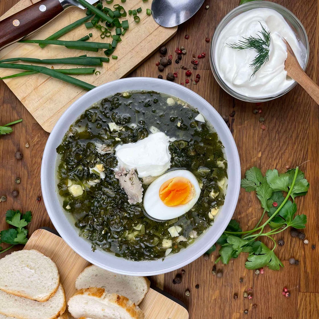 Green Borscht (Sorrel Soup)