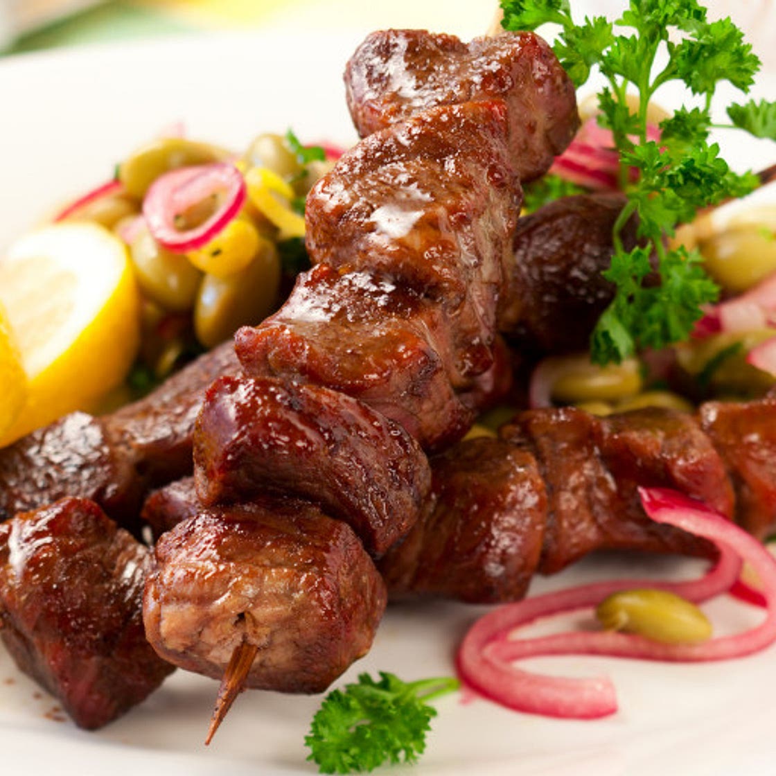 Manx Lamb Kebabs