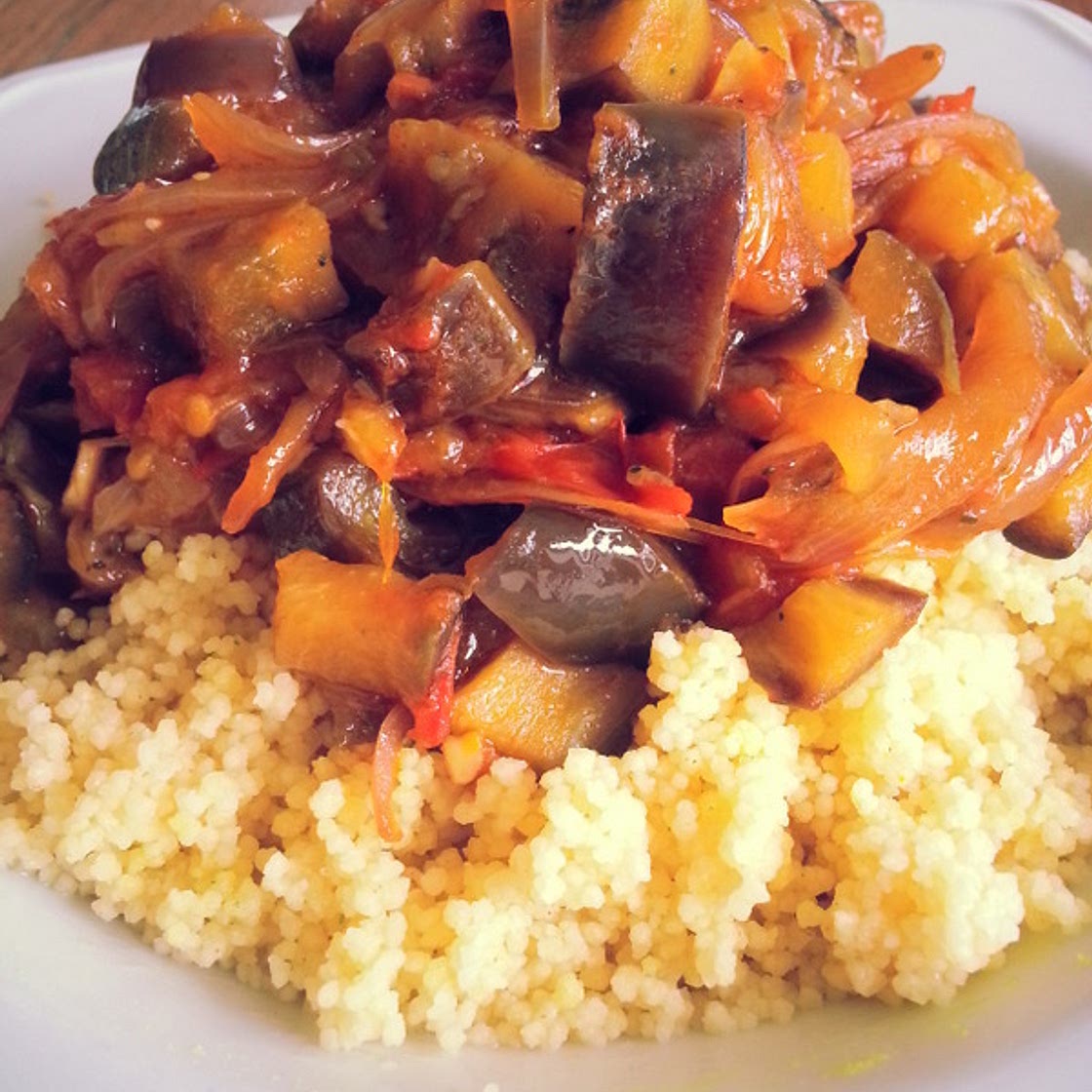 Ghanaian inspired aubergine stew