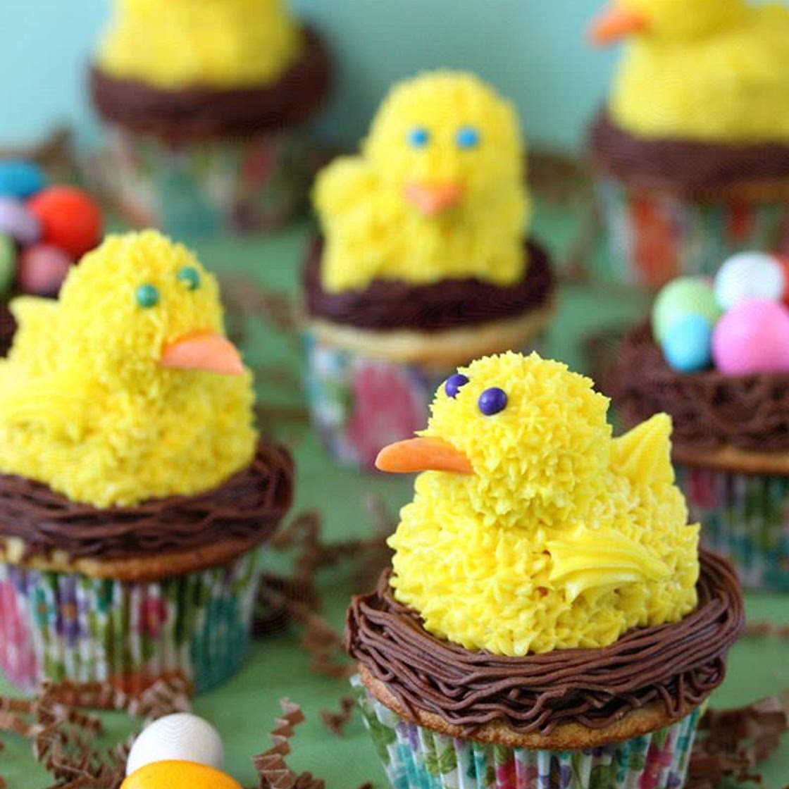 Spring Chick Cupcakes