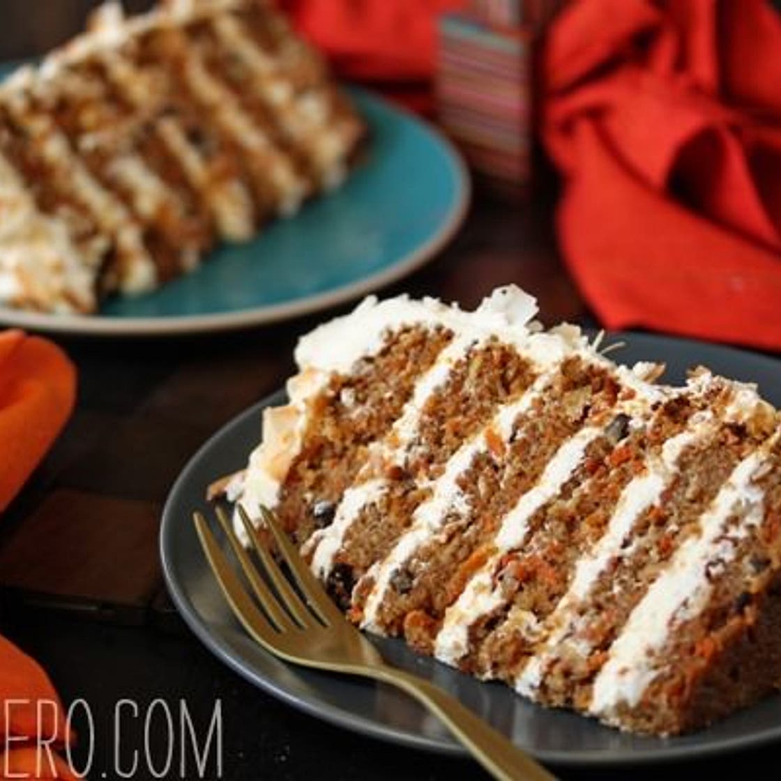 Carrot Cake with Coconut Cream Cheese Buttercream