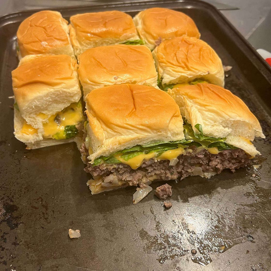 Mini Copycat Big Mac Cheeseburgers