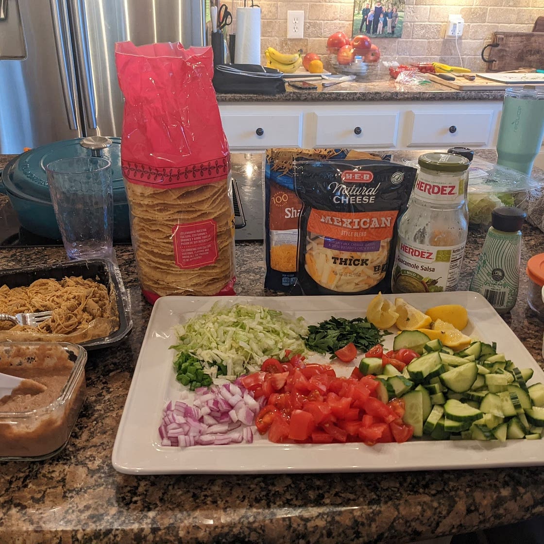 Refried Bean Tostada