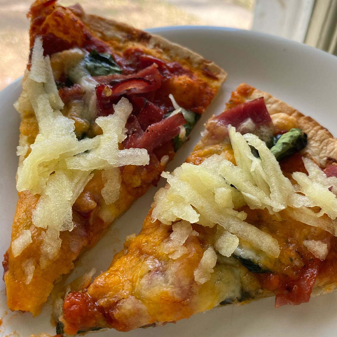 Ham and Cheese Pizza