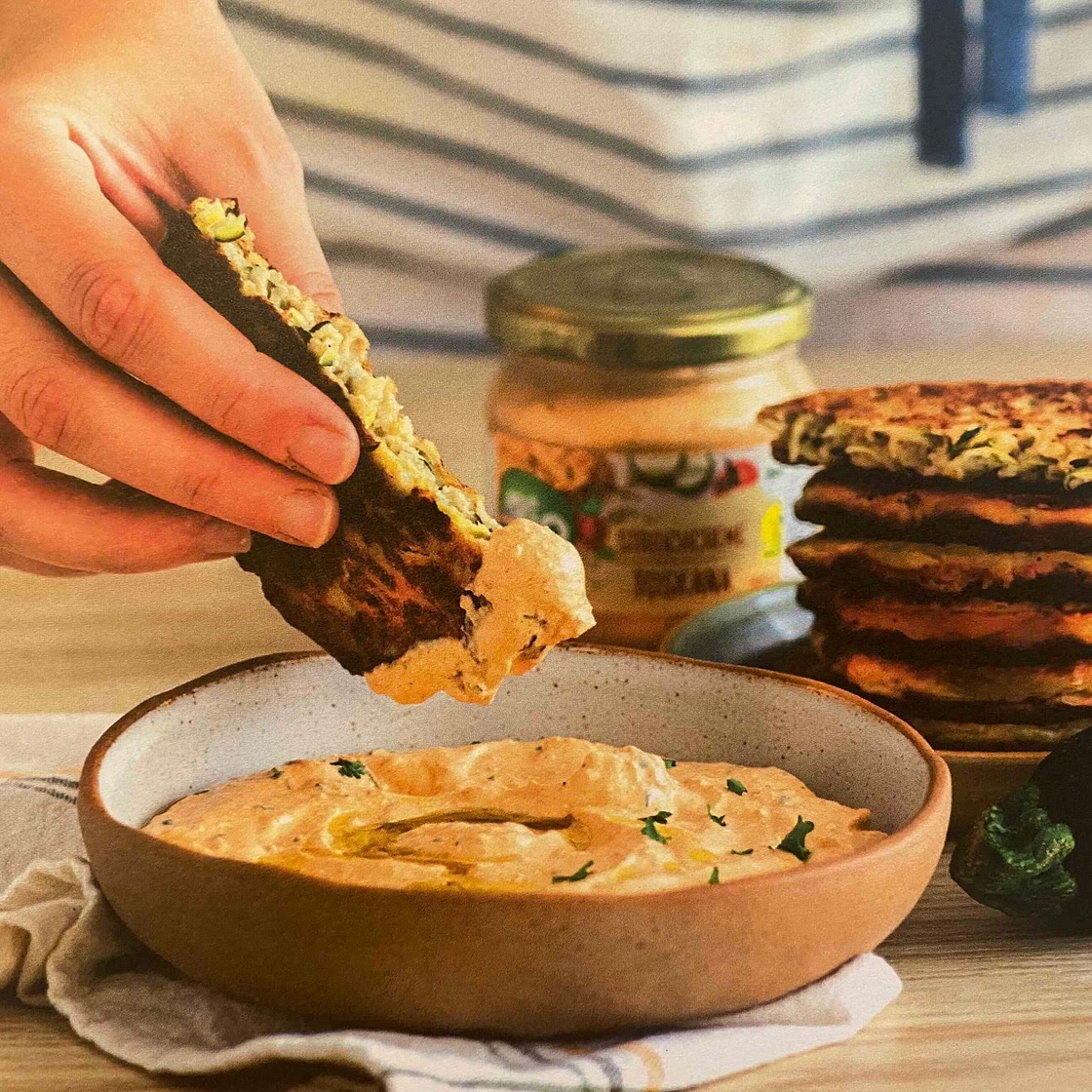 Zucchini & Goat Cheese Buckwheat Pancakes