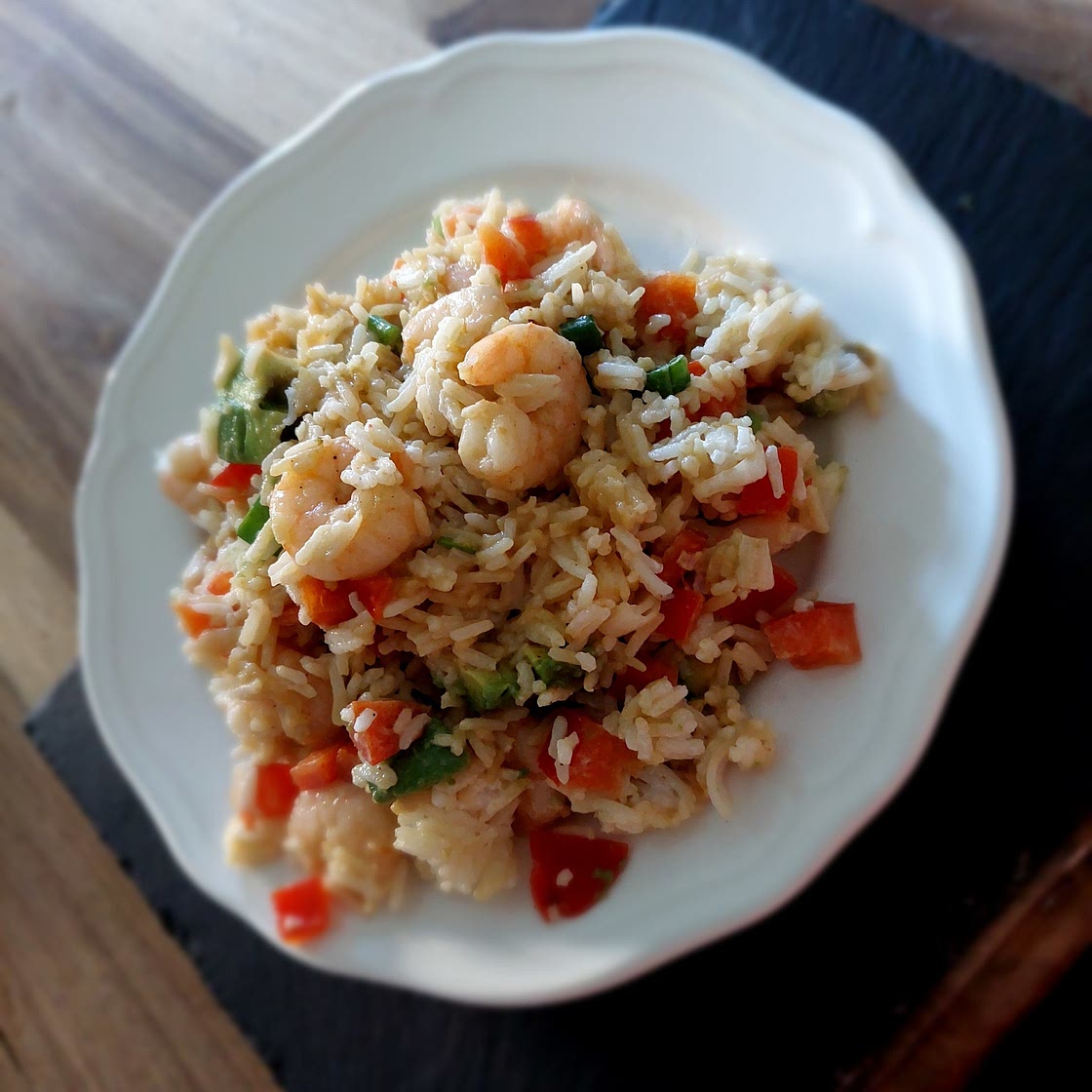 Salatka na zimno ala sushi z krewetkami 2