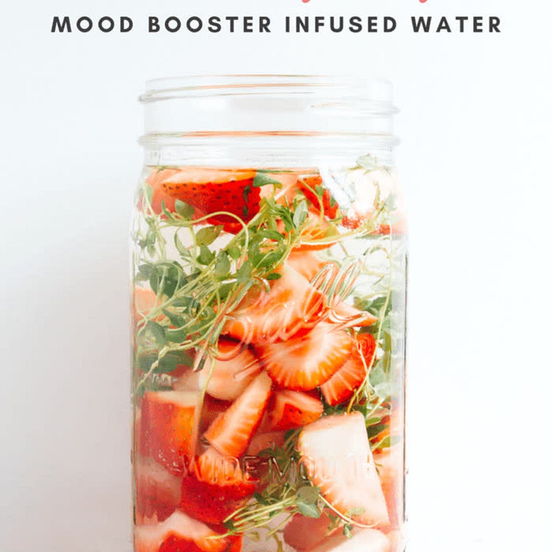 Strawberry Lavender Thyme Water