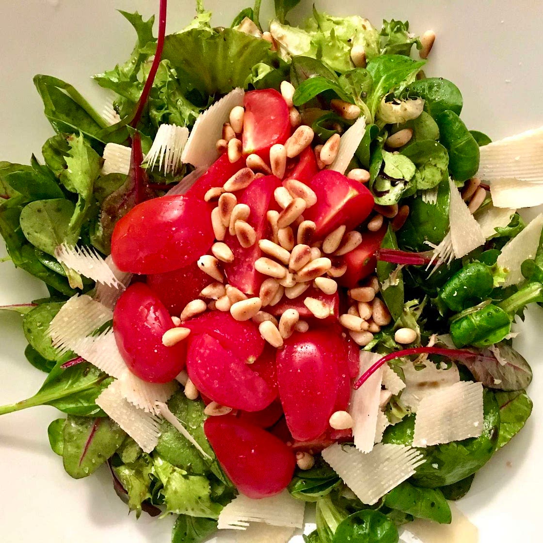 Pinenut and Parmesan Salad