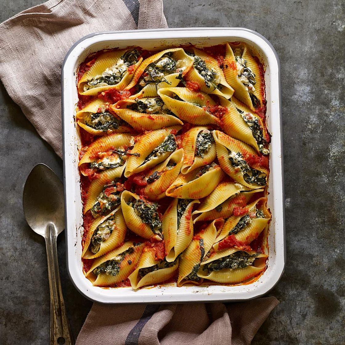Ham & Chard Stuffed Shells