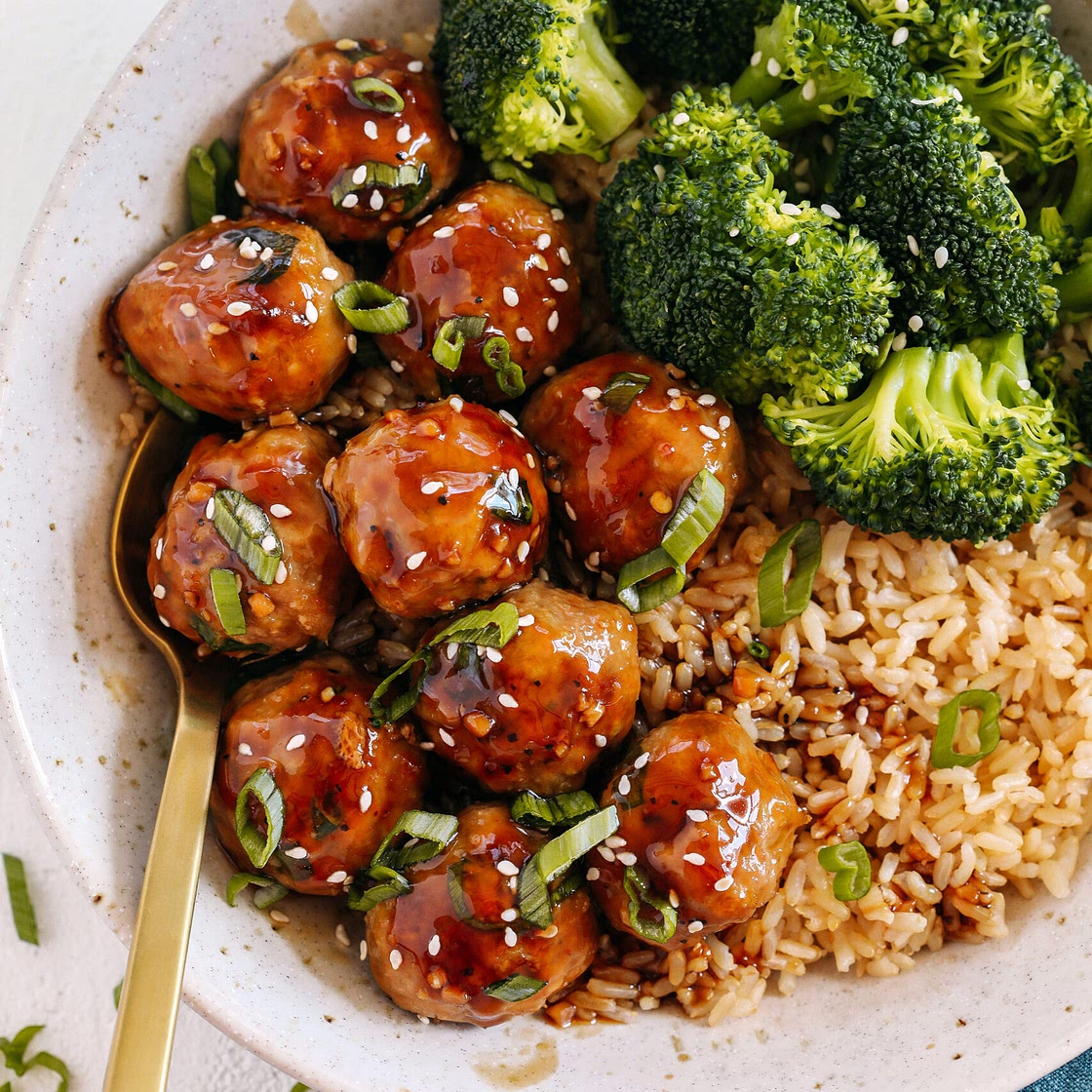 Asian Glazed Turkey Meatballs