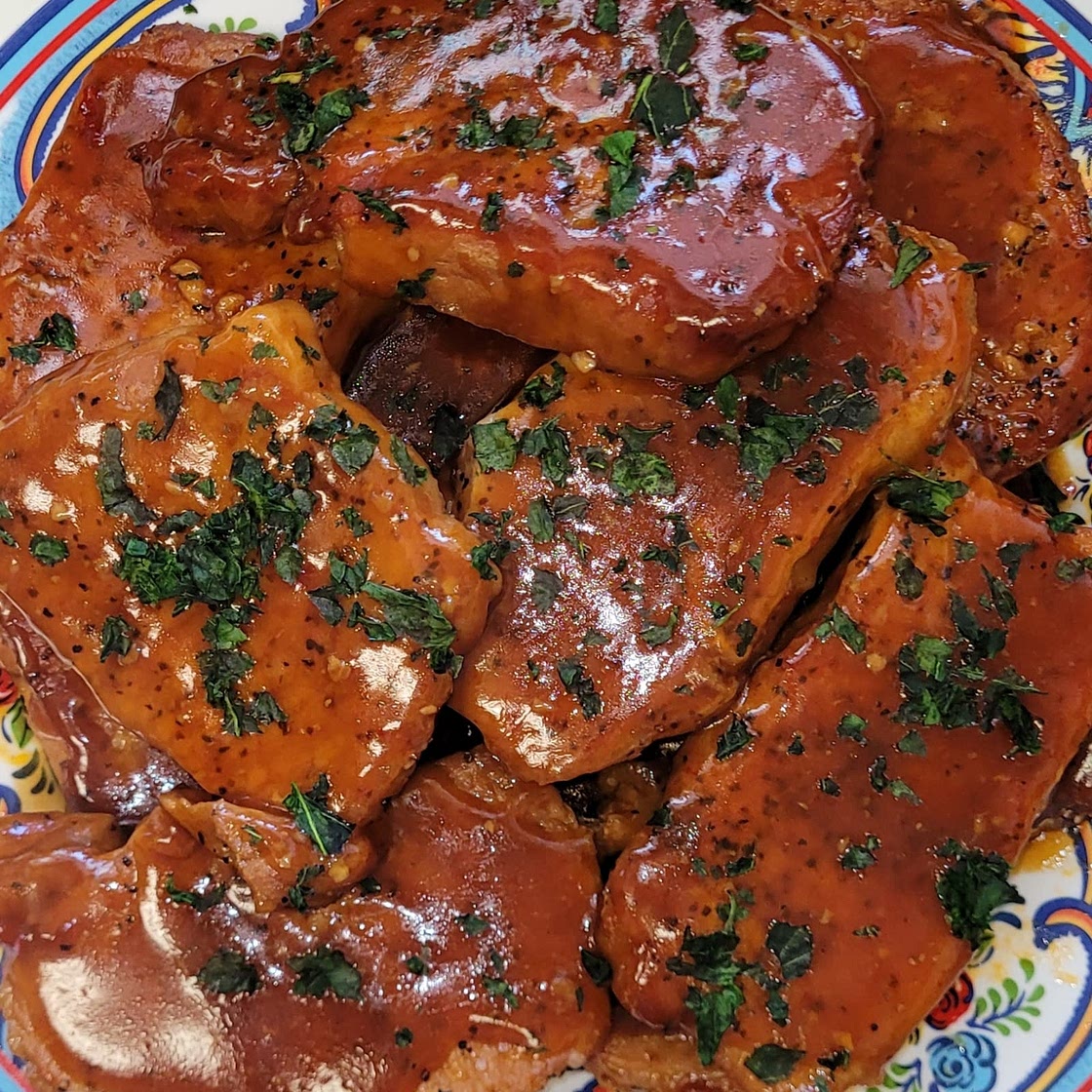 Instant Pot Pork Chops with Honey Garlic Sauce