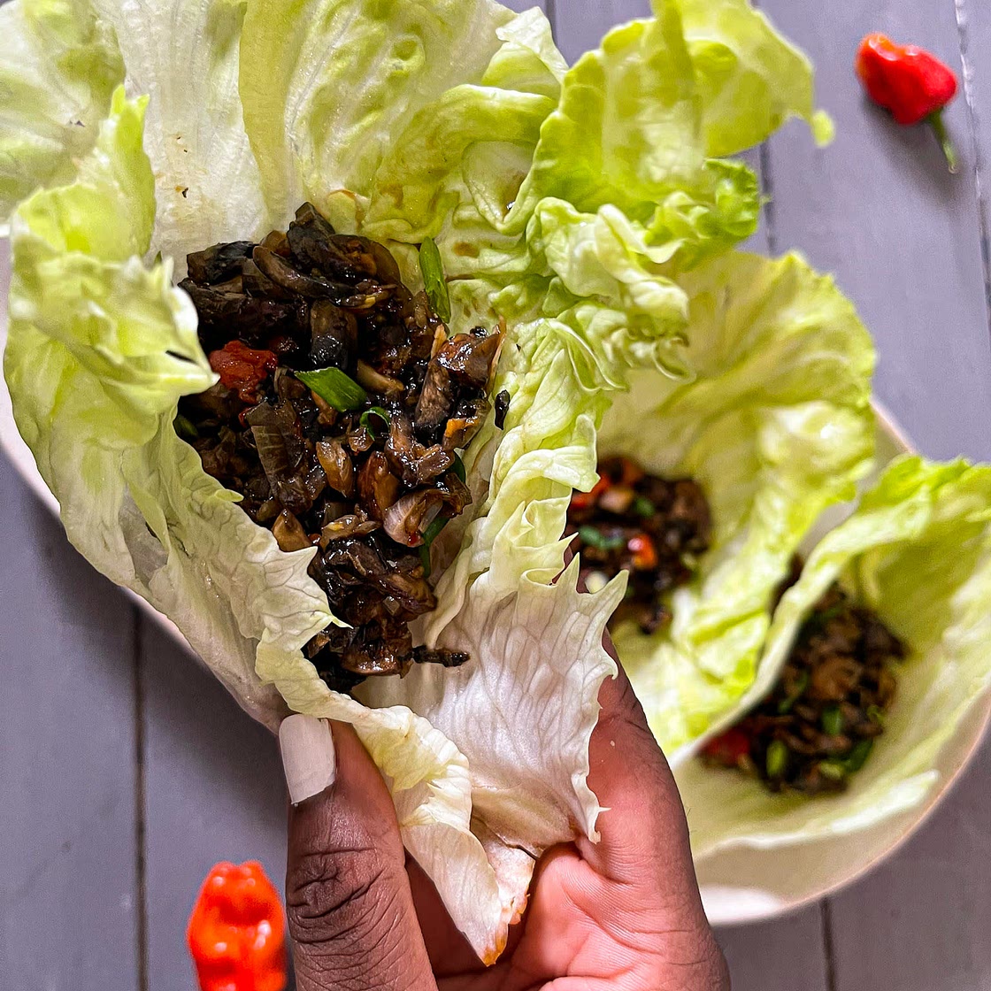 Mushroom Lettuce Wrap