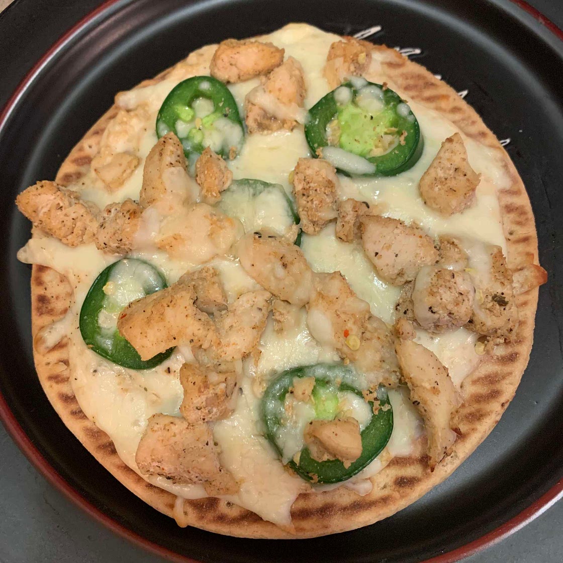 White sauce pizza
