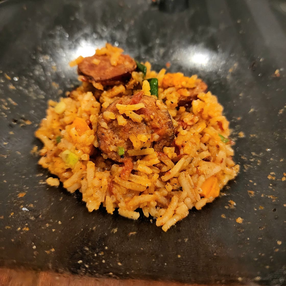 Cajun Sausage and Rice Skillet