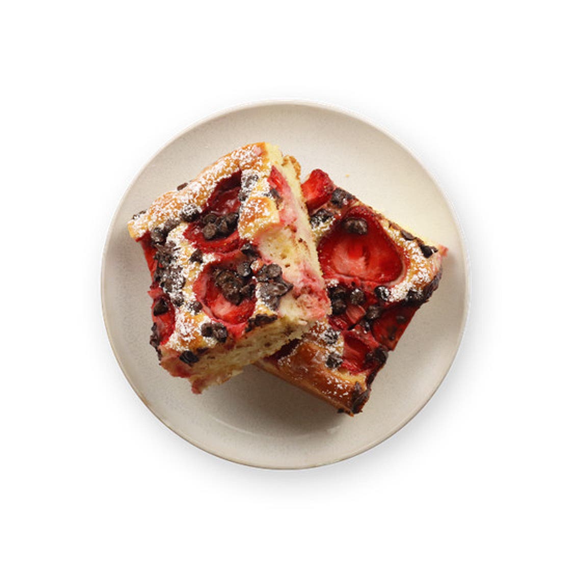 Gâteau au skyr, fraises & chocolat