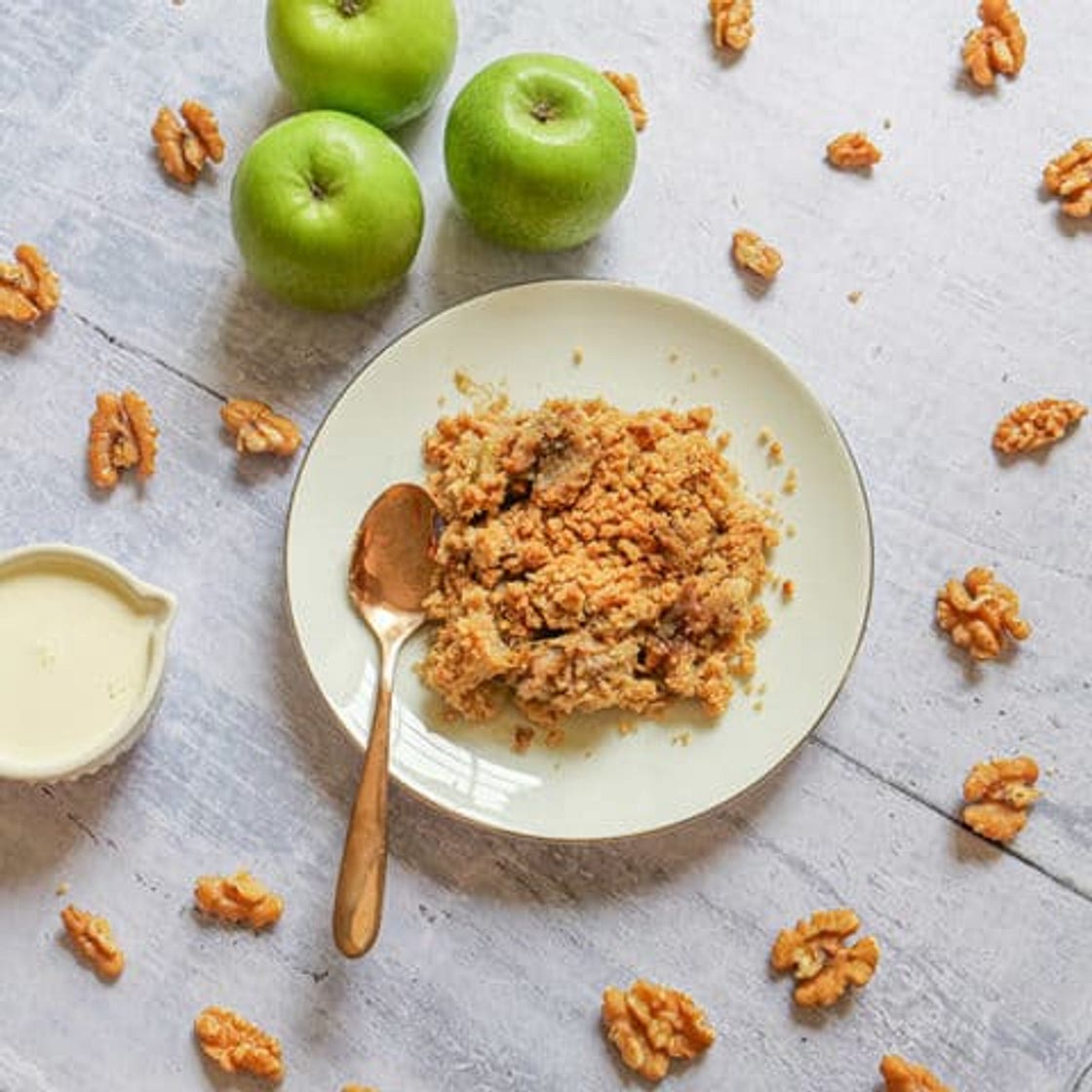 Easy Rhubarb & Apple Crumble