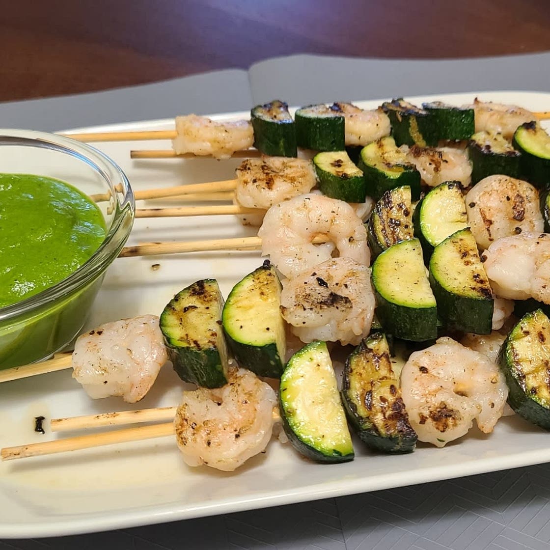 Chimichurri Shrimp Skewers