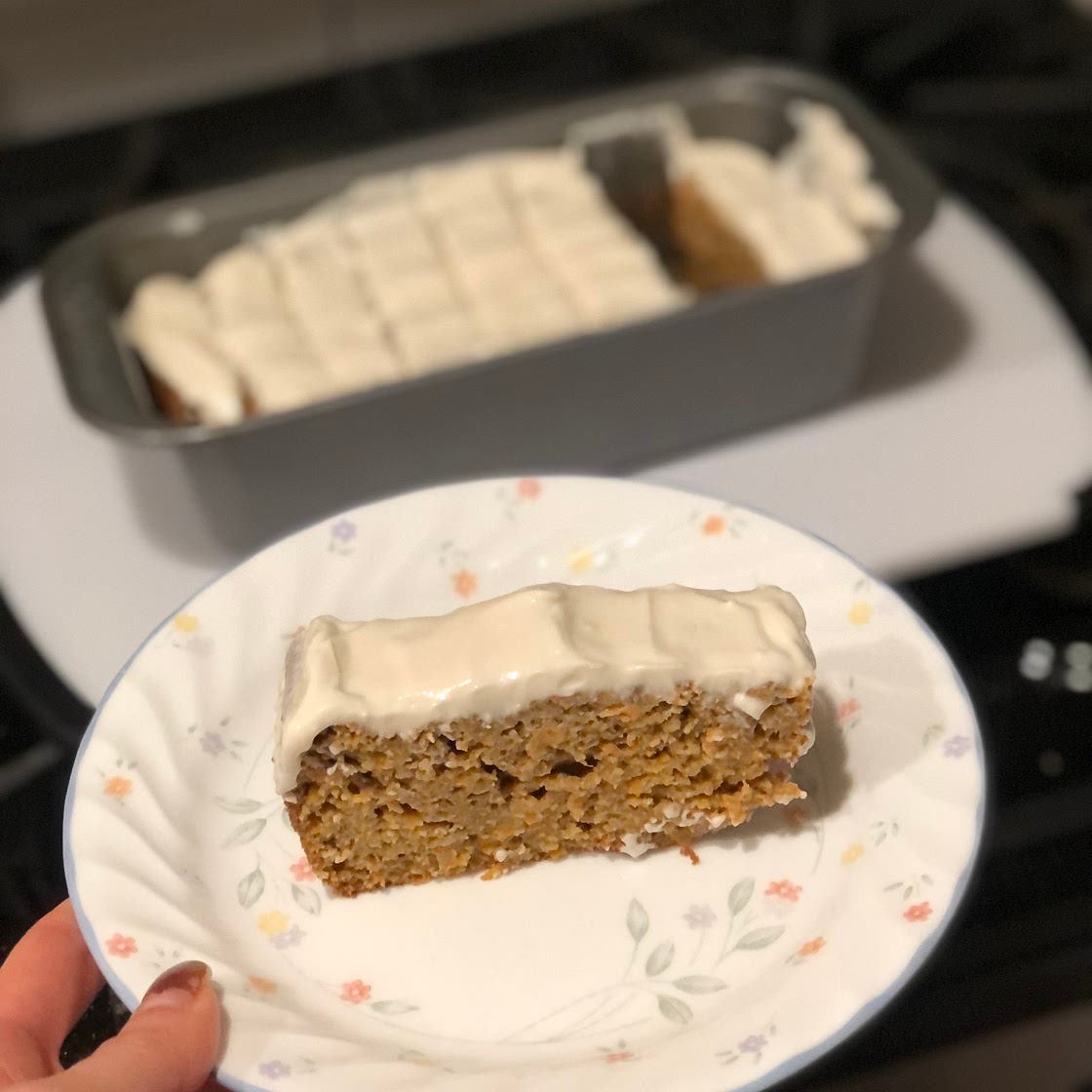 “Healthier” Carrot Cake Loaf