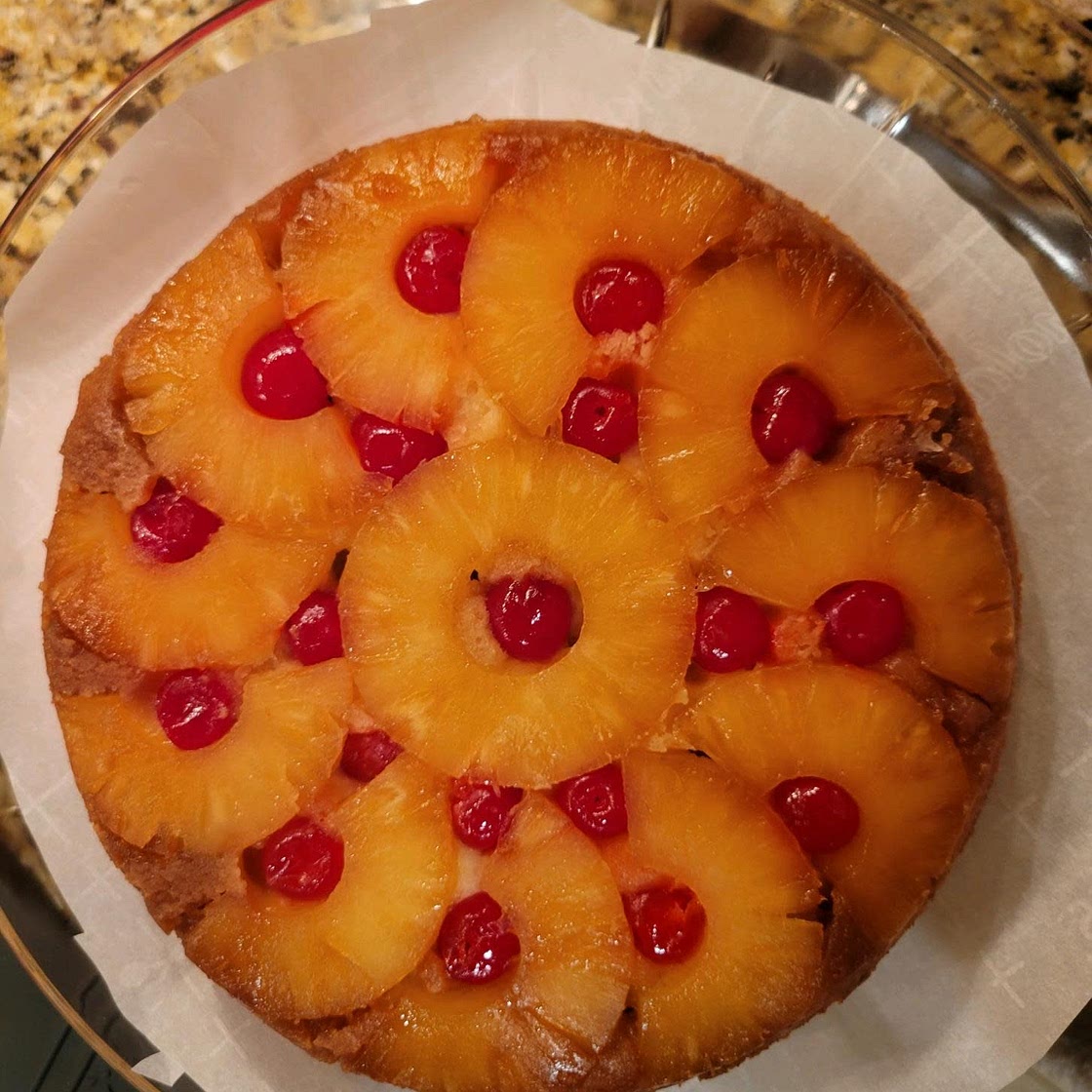 Pineapple upside down cake