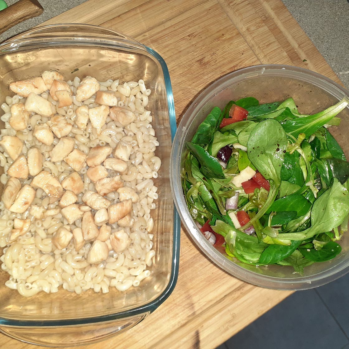 Salade de pâtes au poulet