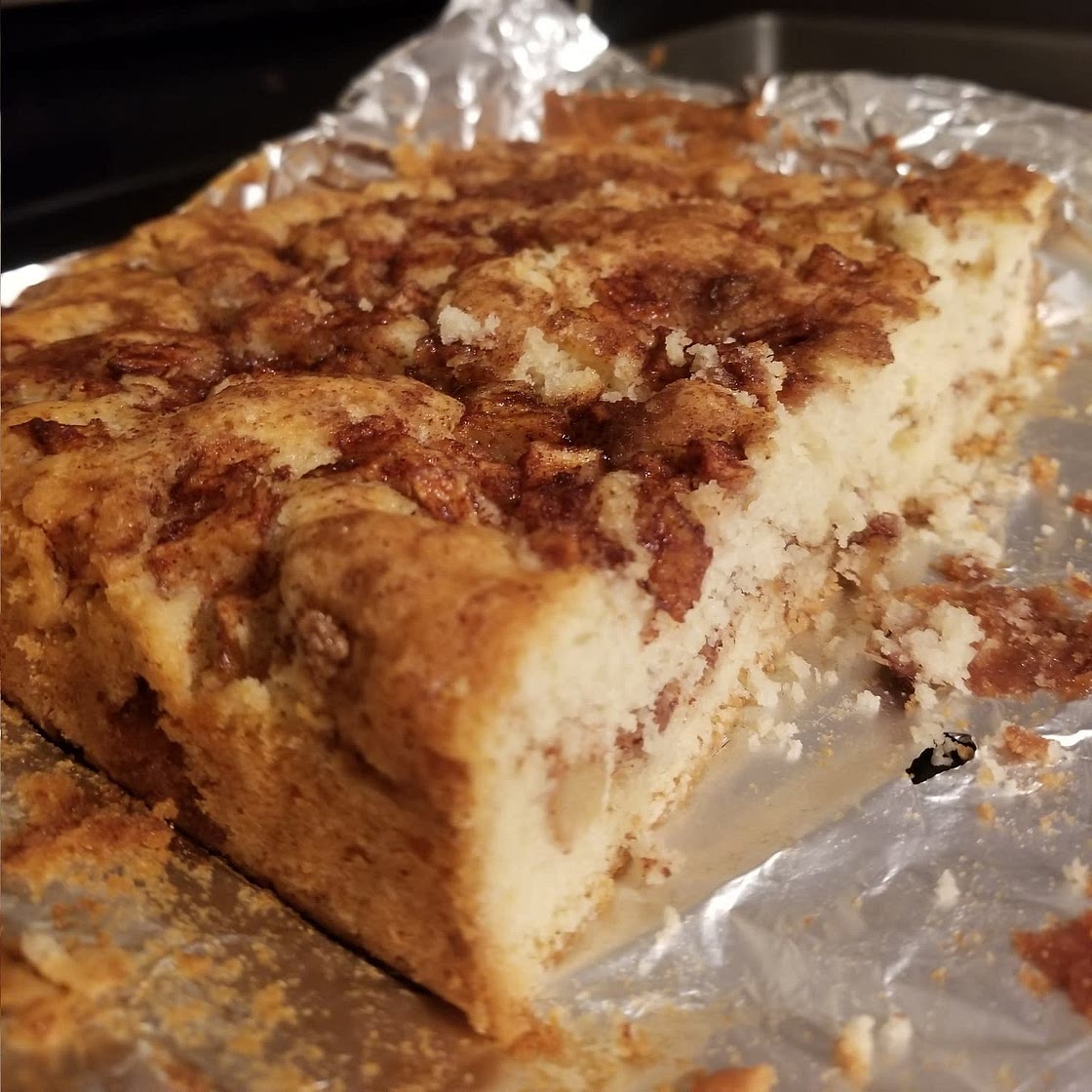 Cinnamon Swirl Apple Fritter Bread