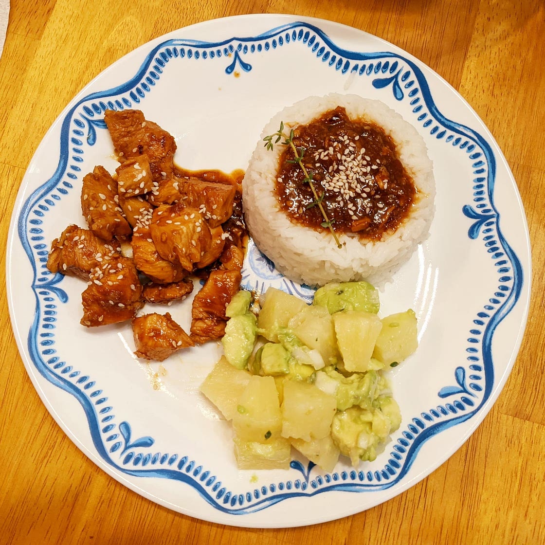 30 Minute Pineapple Chicken with Coconut Rice