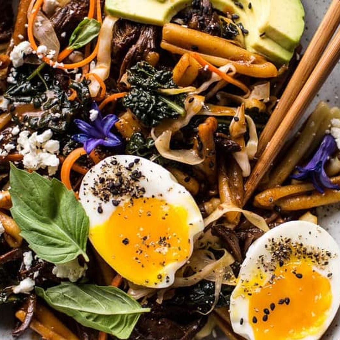 Korean Braised Short Rib and Kimchi Pasta