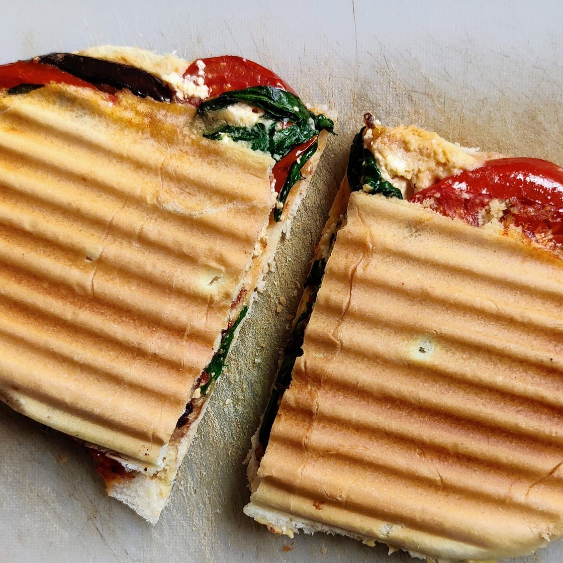 Grilled veggies panini