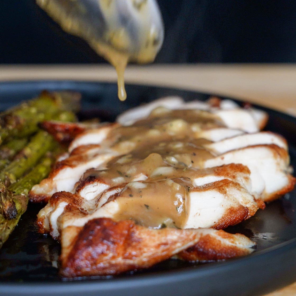 Seared Chicken with Garlic Rosemary Pan Sauce — Ethan