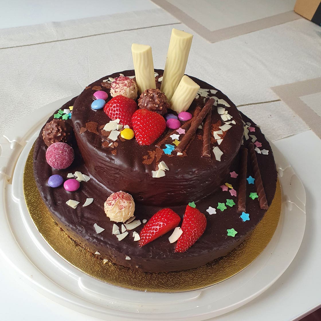 Nutella Kuchen mit Rotwein