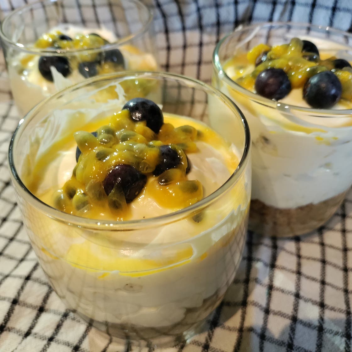 Passion Fruit Cheesecake Cup