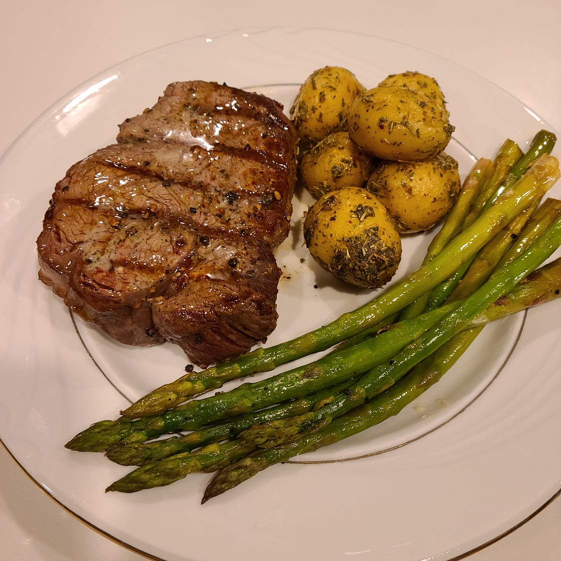 Steak and Asparagus