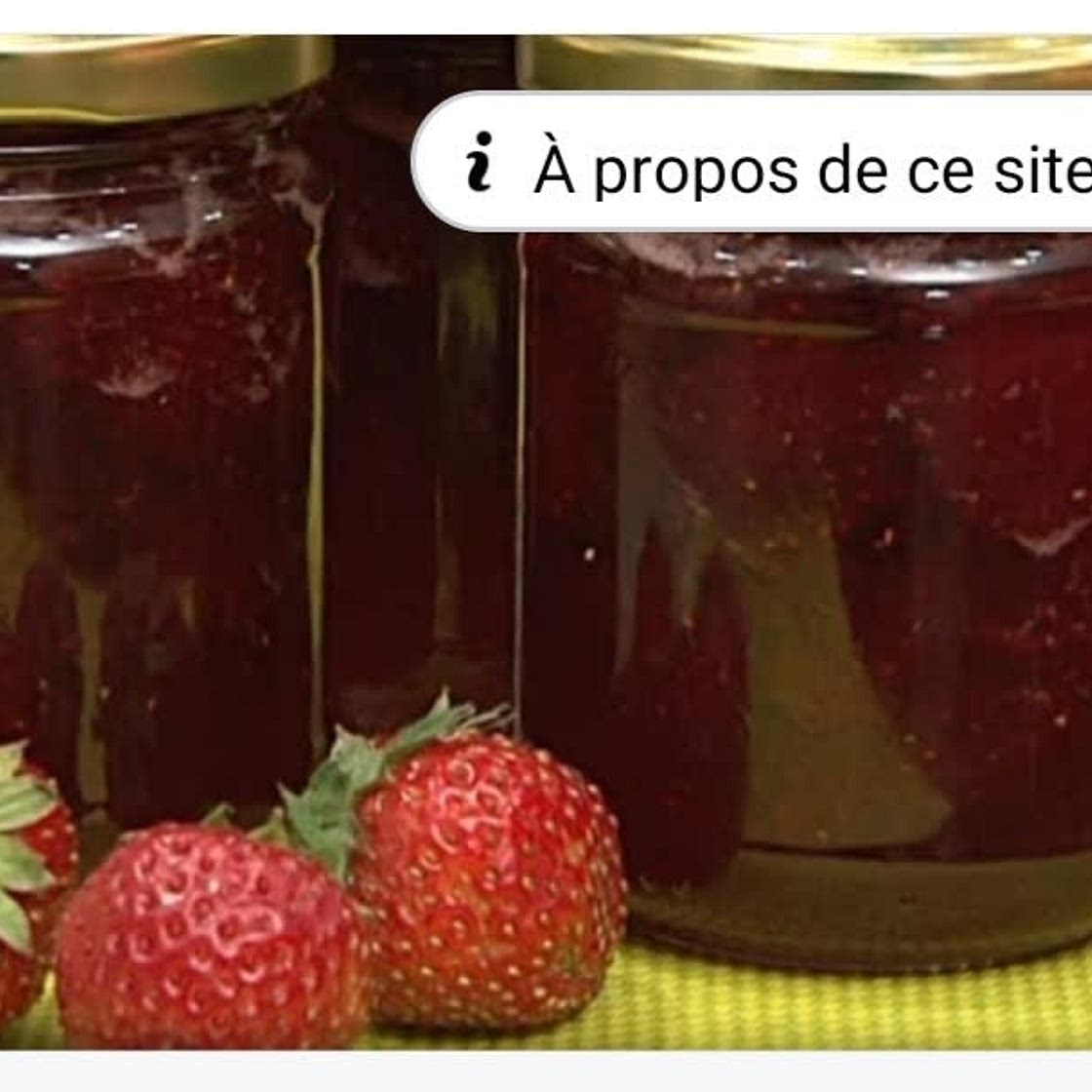 Confiture de fraises