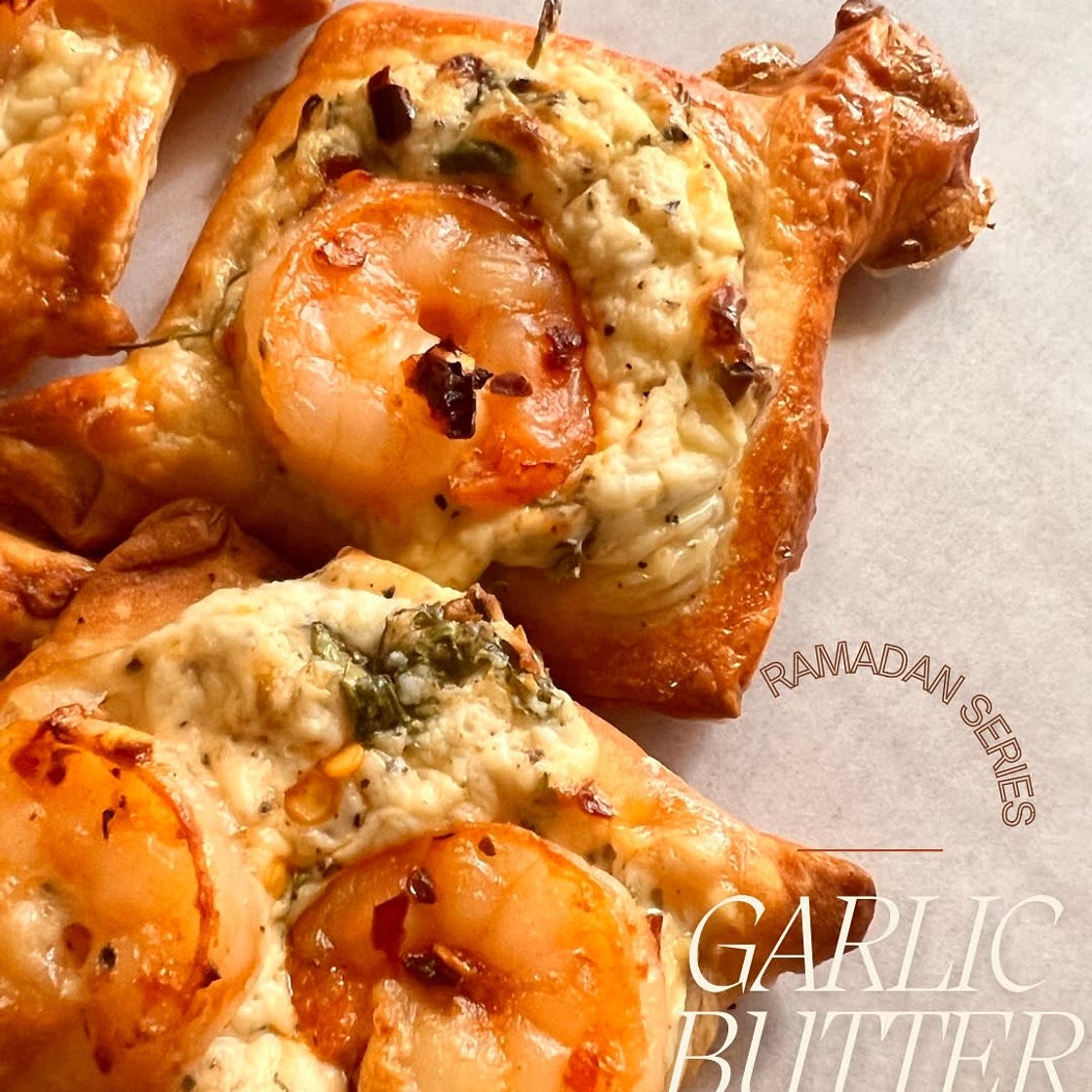 Garlic Butter Prawn puffs 