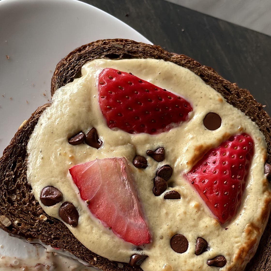 High Protein Vegan Custard Toast