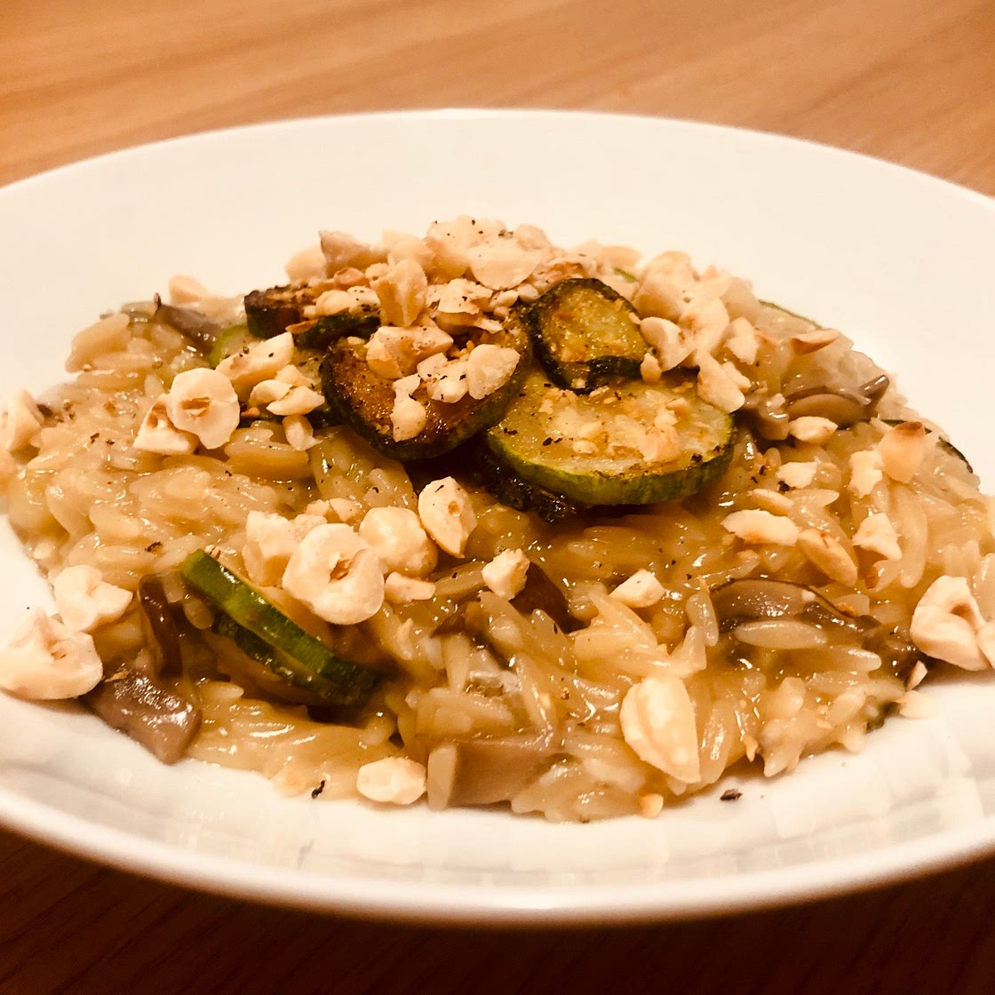12. Zucchini and Mushroom Risoni “Risotto”