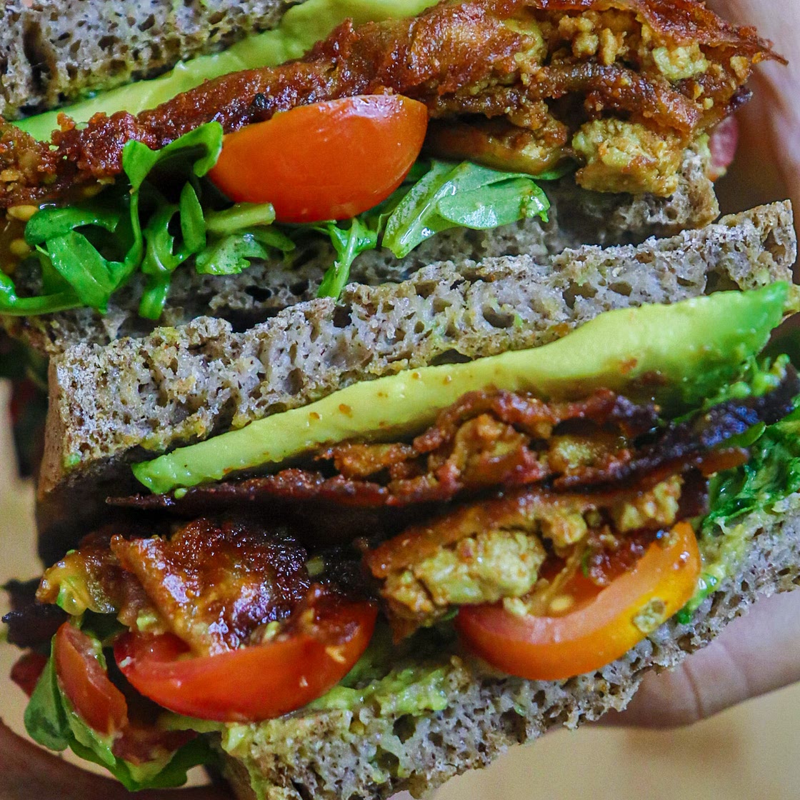 My take on Gordon Ramsay's VEGAN BLT (gluten free, soy free)