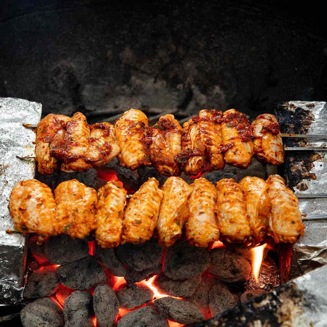Grilled Turkish-Style Chicken Wings