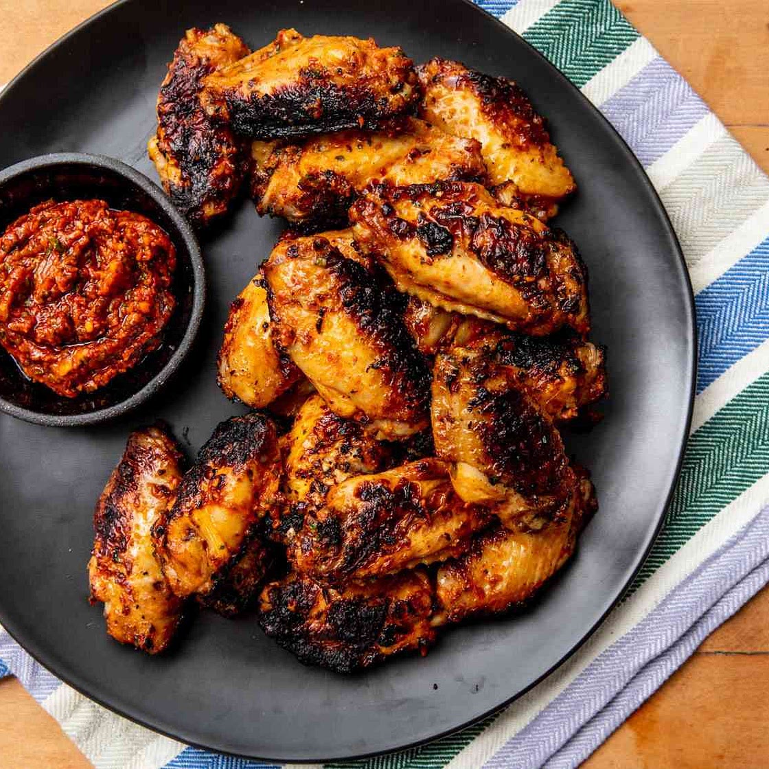 Grilled Turkish-Style Chicken Wings