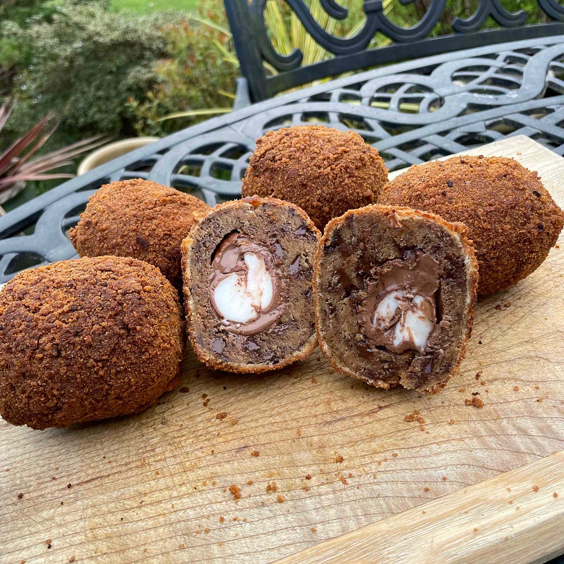 Creme Egg Scotch Eggs
