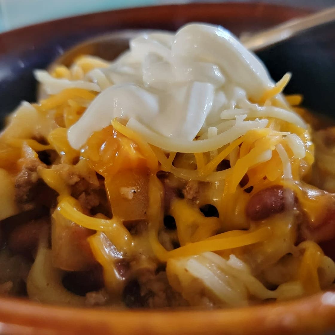 One-pot chilli mac’n’cheese