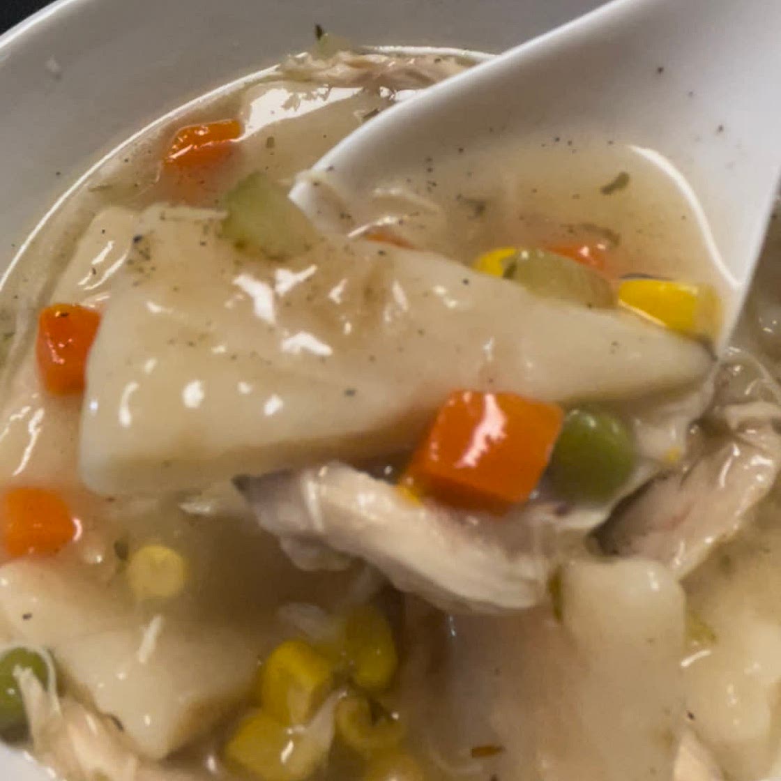 Easy Chicken & Dumplings using Rotisserie Chicken